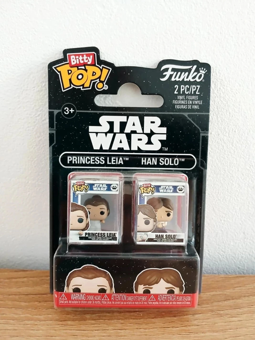 Pack de 2 Funko Bitty Pop! Star Wars  Leia Organa et Han Solo